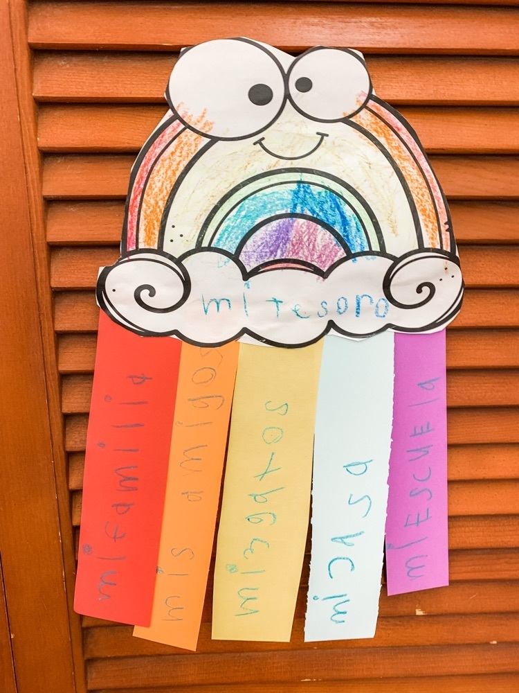 An example of student work. 